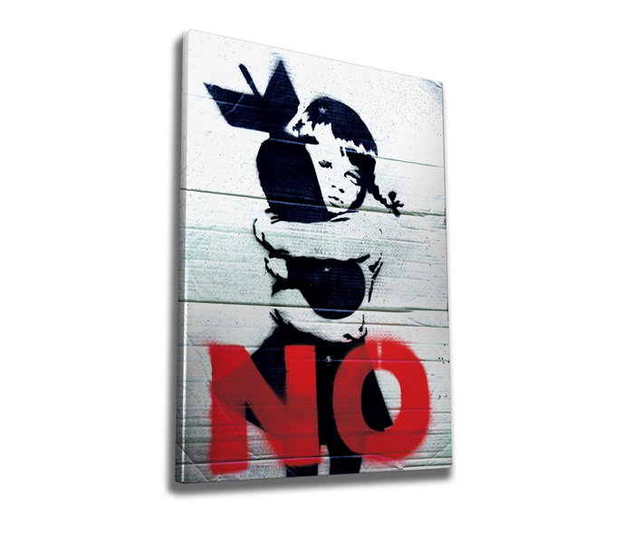 Wallity Lienzo Decorativo Banksy WY46 70 x 100 cm